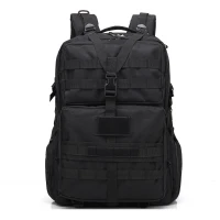 3P 45L Outdoor Marching Knapsack Tactical Backpack Black(m-1)