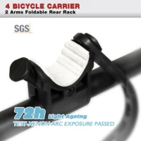 IKURAM Folding 4 Bicycle Bike Car Carrier Rear Rack 2" Tow Bar Hitch Mount(m-7)