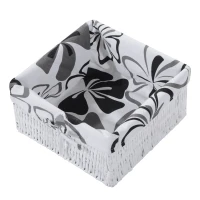 HOMCOM Drop Leaf Ironing Board With Shelves and Storage Boxes - Hawaiian Flowers(m-10)