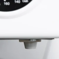 HOMCOM Automatic Dryer Machine, 1350W 3.22 Cu. Ft. Portable Clothes Dryer with 5 Drying Modes and Stainless Steel Tub for Apartment or Dorm, White(m-13)