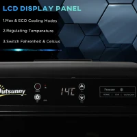 Outsunny Car Refrigerator Freezer, Seatbelt Design(m-5)