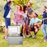 Outsunny Car Refrigerator Freezer, Seatbelt Design(m-2)