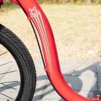 Aosom Youth Scooter with Big Wheels, Rugged Rubber Tires, and Bike Brakes, 2 Wheel Scooter, Slip-Resistant and Safe, Kick Scooter for Kids, Ages 10+, Red(m-8)