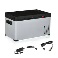 Outsunny 12 V Car Fridge, 3 Zone 21 Quart Portable Compressor Electric Cooler with Seat Belt Slot, Fridge Freezer, -7.6 °F (-22 °C), for Camping, Truck, RV, Travel, Boat, Outdoor and Home Use(m-1)