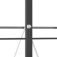 Outsunny 6' x 2' Aluminum Greenhouse, Polystyrene Walk-in Garden Greenhouse with 2 Adjustable Roof Vents and 3 Doors, Clear(m-10)