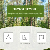 Outsunny 2 Pieces Wood Patio Bistro Set, Outdoor Rocking Chair Set with Armrests and High Back Rocking Chair and Portable Side Table, for Indoor, Outdoor, Patio, Backyard, Black(m-5)