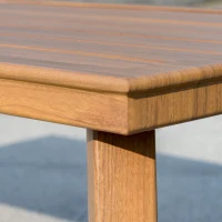 Outsunny 4 Piece Patio Furniture Set, Aluminium Outdoor Conversation Sofa Set, 2 Armchairs, 1 Loveseat Sofa, 1 Center Coffee Table, Soft Cushions for Backyard, Garden, Khaki(m-9)