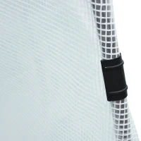 Outsunny 19' x 10' x 6' Large Walk-in Tunnel Greenhouse Garden Plant House, White(m-12)