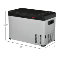 Outsunny Car Refrigerator Freezer, Seatbelt Design(m-3)