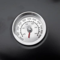 Outsunny 3-in-1 Vertical Charcoal BBQ Smoker Grill with 2 Cooking Areas and Thermometer(m-8)