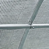 Outsunny 19' x 10' x 6' Large Walk-in Tunnel Greenhouse Garden Plant House, White(m-13)