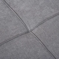 HOMCOM 4-in-1 Multi Function Folding Single Sofa Bed with Retractable Footrest, Convertible Sleeper with Adjustable Backrest For Living Room and Small Spaces, Grey(m-15)