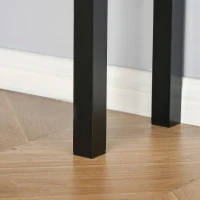 HOMCOM Corner Desk, Triangle Computer Desk with Drawer and Storage Shelves for Small Spaces, Home Office Workstation for Living Room, or Bedroom, Black(m-13)