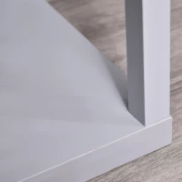 HOMCOM 3-Tier Floor Lamp, Standing Reading Light with Storage Shelves for Living Room, Bedroom, or Dining Room, Grey(m-13)