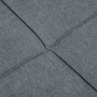 HOMCOM 4-in-1 Multi Function Folding Single Sofa Bed with Retractable Footrest, Convertible Sleeper with Adjustable Backrest For Living Room and Small Spaces, Dark Grey(m-12)