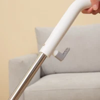 HOMCOM Steam Mop Cleaner for Laminate, Hardwood, Tiles and Carpet, 10–In-1 Multi-Purpose Floor Steamer for Kitchen, White/Grey(m-11)