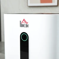 HOMCOM 3500 Sq. Ft Portable Electric Dehumidifier For Home, Bedroom or Basements with 15 Pint Tank, 2 Speeds and 5 Modes, White(m-9)