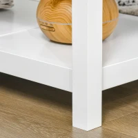 HOMCOM 43" Lift Top Coffee Table with Hidden Storage Compartment and Open Shelf, Tea Table for Living Room, White and Oak(m-12)