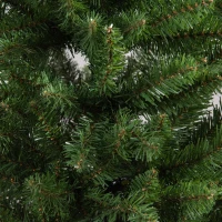 HOMCOM 7.5ft Unlit Slim Fir Artificial Christmas Tree with Realistic Branches, Holiday Indoor Decoration with 1075 Tips(m-13)