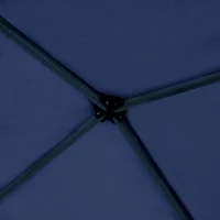 Outsunny 10' x 10' Pop Up Canopy Tent with Netting, Instant Gazebo, Ez up Screen House Room with Carry Bag, Height Adjustable, for Outdoor, Garden, Patio, Blue(m-9)