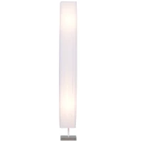 HOMCOM 48" Modern Free Standing Rectangle Floor Lamp with Linen Shade - White(m-9)