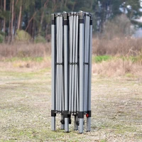 Outsunny 10' x 20' Pop Up Canopy Tent with 4 Sidewalls, Heavy Duty Tents for Parties, Outdoor Instant Gazebo with Carry Bag, for Outdoor, Garden, Patio, White(m-14)