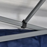 Outsunny 10' x 20' Pop Up Canopy Tent with 4 Sidewalls, Heavy Duty Tents for Parties, Outdoor Instant Gazebo with Carry Bag, for Outdoor, Garden, Patio, Blue(m-9)