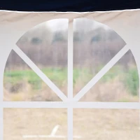 Outsunny 10' x 20' Pop Up Canopy Tent with 4 Sidewalls, Heavy Duty Tents for Parties, Outdoor Instant Gazebo with Carry Bag, for Outdoor, Garden, Patio, Blue(m-11)