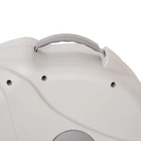 Outsunny Retractable Hose Reel 5/8" x 66ft w/ 8 Pattern Nozzle, Any Length Lock, Auto Rewind Slow Return System and 180° Swivel Wall Mounted Bracket(m-8)