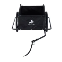 Aosom Steel Frame Bicycle Bike Cargo Trailer Luggage Cart Carrier For Shopping - Red(m-8)