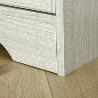 Vinsetto Lateral File Cabinet with Shelf, Office Storage Cabinet with 2 Drawers, Fits Letter Sized Papers, Grey(m-13)