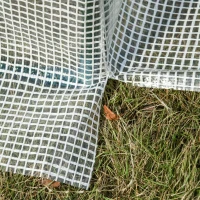 Outsunny 7' x 3' x 7' Outdoor Walk-In Greenhouse, Plant Nursery with Roll-up Windows, PE Cover, and 3 Wire Shelves, White(m-12)