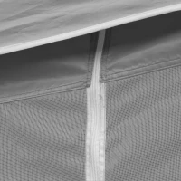 Outsunny Foldable Gazebo Canopy Tent w/ Wheeled Carry Bag, Weight Bags, Mesh Sidewalls(m-11)