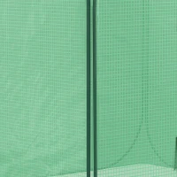 Outsunny 7' x 7' x 6' Portable Walk-in Greenhouse with Carrying Bag, Pop-up Setup, Outdoor Garden Canopy Hot House, Zipper Door for Growing Flowers, Herbs, Vegetables, Saplings, Succulents, Green(m-11)