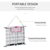 Outsunny 2-Piece Foldable Sun Lounger Reclining Chair with 5-Level Adjustable Back, Pillow, Reading Hole, Side Pocket(m-6)