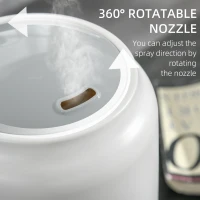 HOMCOM 5L Cool Mist Humidifier, Ultrasonic Quiet Air Humidifiers with Waterless Auto-Off, Sleep Mode, 3 Adjustable Mist Mode and Humidity for Home, Office, Bedroom, Large Room(m-6)