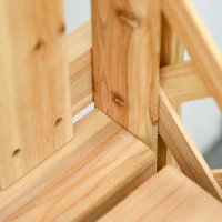 Outsunny Outdoor Garden Bench Arch Pergola with Natural Fir Wood Build, Protective Varnish, & 2 Person Ergonomic Bench(m-9)