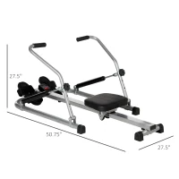 Soozier Rowing Machine with 3 Level Adjustable Resistances, Foldable Rower with Digital Monitor, Home, Office, Gym(m-3)