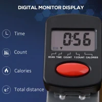 Soozier Rowing Machine with 3 Level Adjustable Resistances, Foldable Rower with Digital Monitor, Home, Office, Gym(m-5)