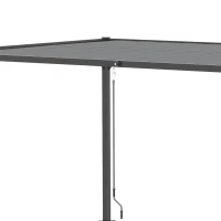Outsunny 13' x 10' Outdoor Louvered Pergola Patio Aluminum Gazebo with Adjustable Roof, Grey(m-9)