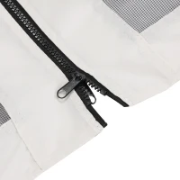 Outsunny Universal Replacement Mesh Sidewall Netting for 9.84' x 13.1' Gazebos and Canopy Tents with Zippers, (Sidewall Only) White(m-7)