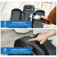 Soozier Foot Pedal Exerciser Mini Rehabilitation Bike w/ Adjustable Speed, LCD Display(m-4)
