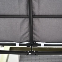 Outsunny 10' x 10' Steel Pergola Gazebo, Outdoor Patio Canopy with Sturdy Frame, Garden Backyard Shelter(m-14)