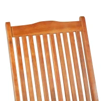 Outsunny Outdoor Acacia Wood Dining Patio Chair Foldable with 5 Adjustable Seat Positions(m-6)