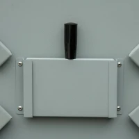 Outsunny 2 Burner Folding Tabletop Gas BBQ Grill w/ Lid, Thermometer, Carbon Steel, Gray(m-10)