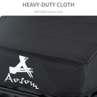 Aosom Bicycle Bike Cargo Trailer Steel Carrier Storage Cart Wheel Runner For Shopping - Black(m-5)