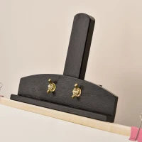 HOMCOM A-Frame Easel of Maximum Height 53", Holds Canvases Up to 43", Painting Studio Art Easel that Tilts up to 90° Degrees for Adults, Beginners, Students, Black(m-8)