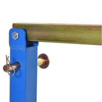 DURAND Adjustable Motorcycle Tire Changing Stand, 16"-24", Durable Steel Frame, Portable Design, Blue - Perfect for DIY Mechanics(m-9)