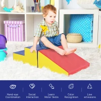 Soozier 2-Piece Climb & Crawl Activity Play Foam Building Blocks for Toddlers with a Soft High-Density Foam Material(m-6)