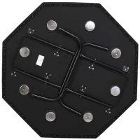 Soozier 47" 8 Player Octagon Poker Table with Cup Holders Folding Top - Green(m-8)